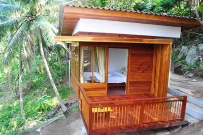 Chambre double standard avec ventilateur — The Ocean Phangan Homestay